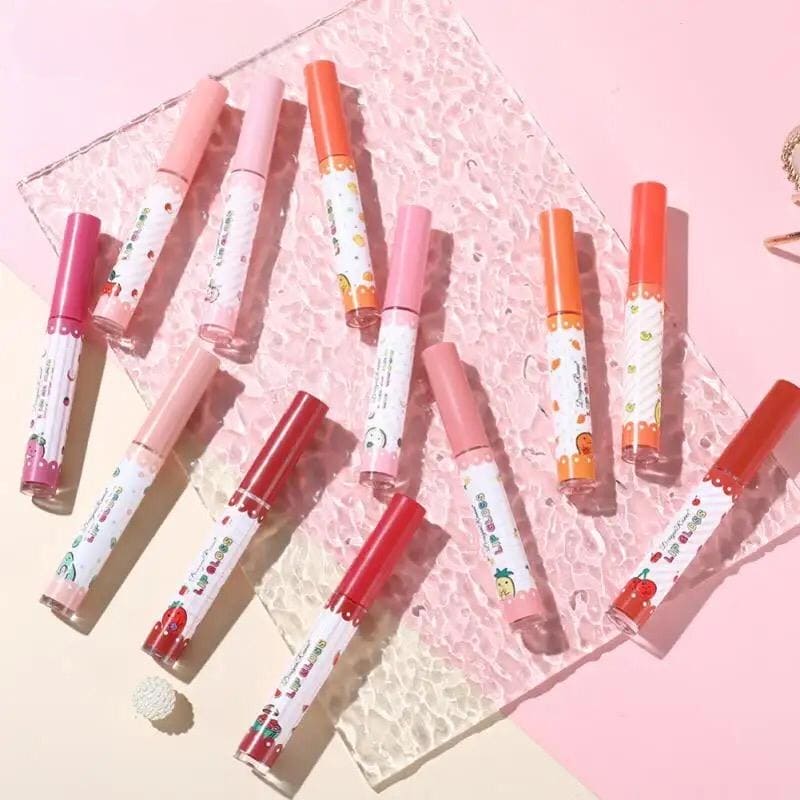 Set Of 3 Fruity Lip Gloss, Velvet Matte Lipstick, Natural Matte Lip Balm, Waterproof Moisturizing Lasting Beauty Makeup Lipstick, Long-Lasting Liquid Lipstick Set Of 3 Fruity Lip Gloss, Velvet Matte Lipstick, Natural Matte Lip Balm, Waterproof Moisturizing Lasting Beauty Makeup Lipstick, Long-Lasting Liquid Lipstick